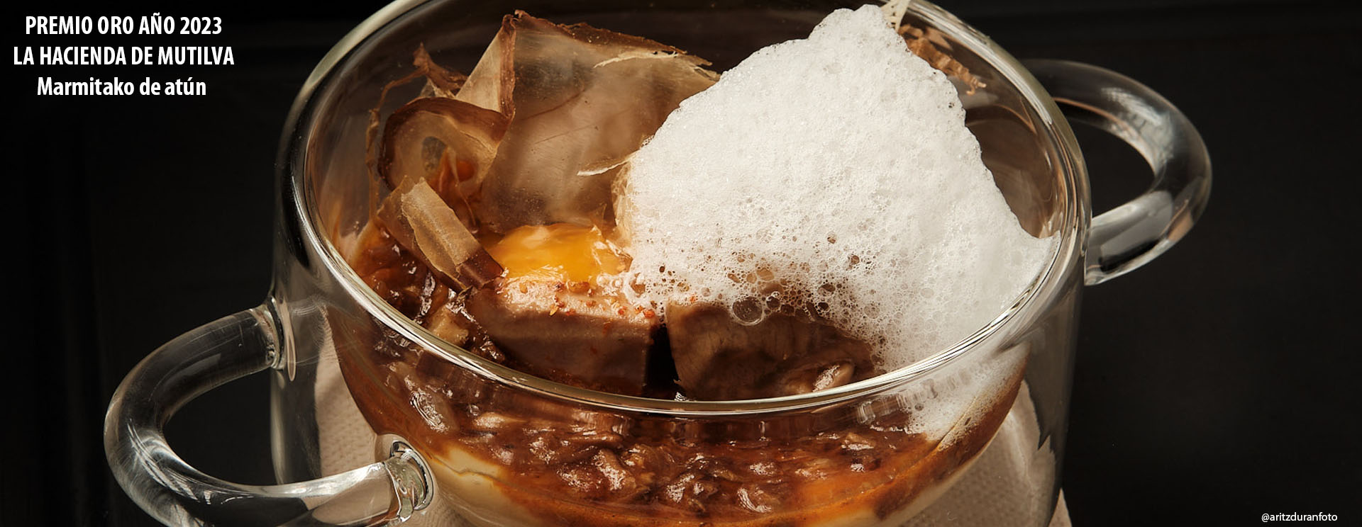 Premio Oro Cazuelica de Marmitako de Atún del Restaurante La Hacienda de Mutilva. Foto de @aritzduranfoto